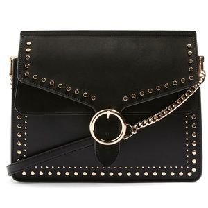 Topshop Peony Studded Shoulder Bag
